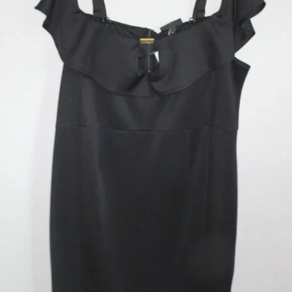 NWT Lane Bryant Off Shoulder Dress Black Scuba Plus Size 22 H10674 - Picture 3 of 12